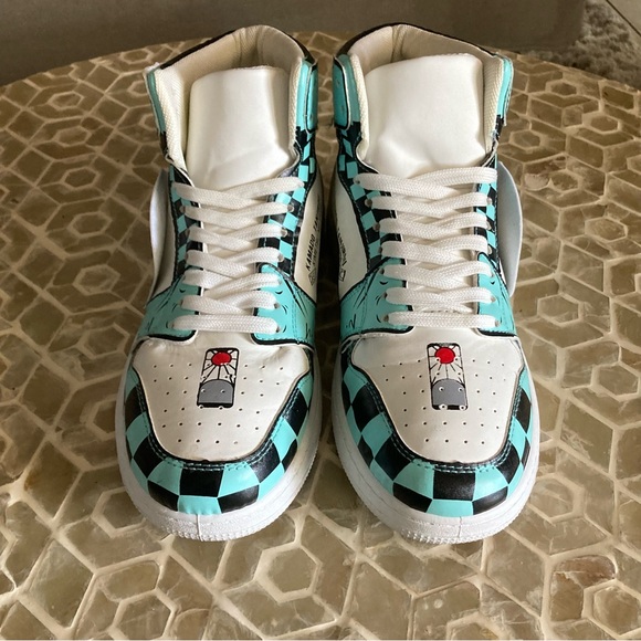 Demon Slayer Giyu High Blue Sneakers (42) - Picture 6 of 11